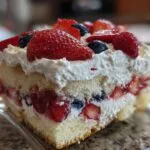 Red white and blue trifle