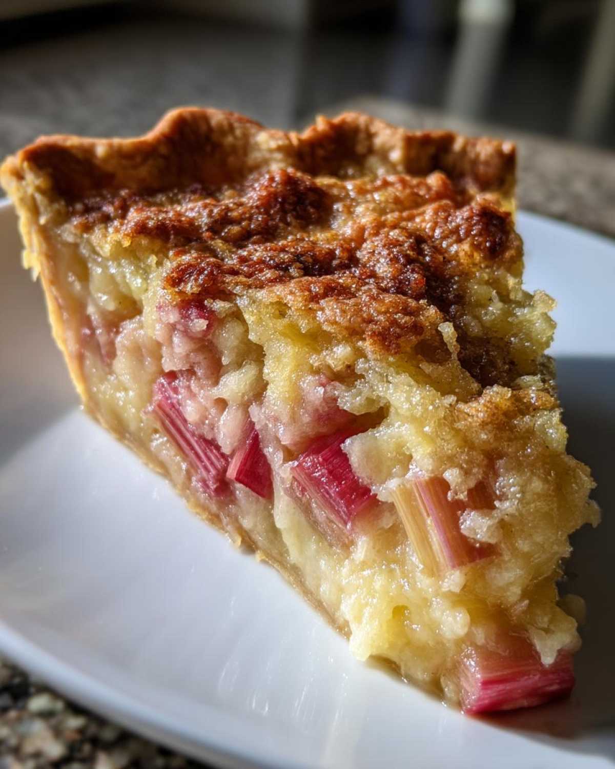 Rhubarb Custard Pie