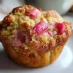 Rhubarb Muffins with Greek Yogurt