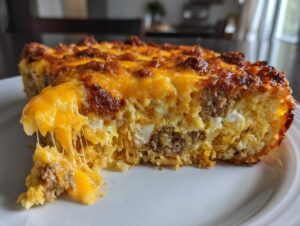 Sausage Hashbrown Breakfast Casserole