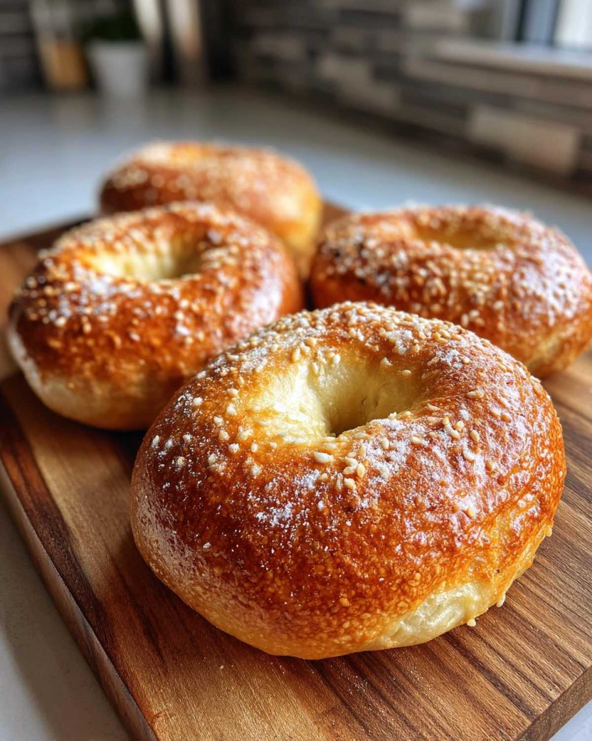 Sourdough Bagels
