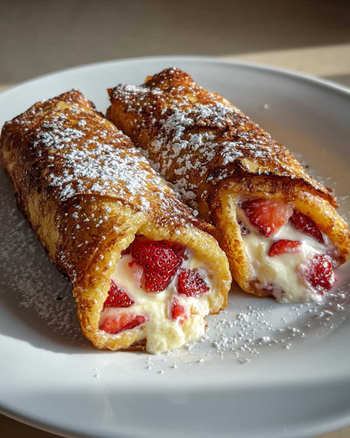Strawberry Cheesecake Chimichangas