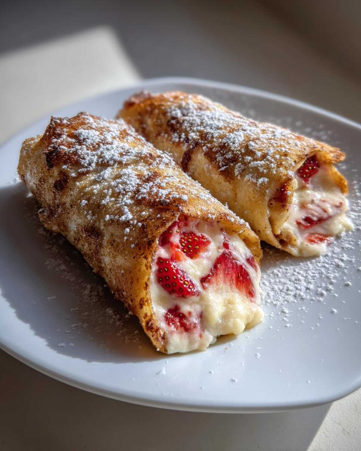 Strawberry Cheesecake Chimichangas