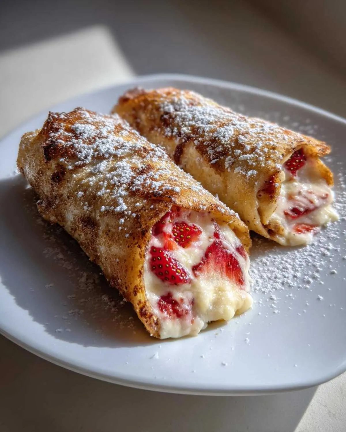 Strawberry Cheesecake Chimichangas