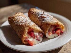 Strawberry Cheesecake Chimichangas