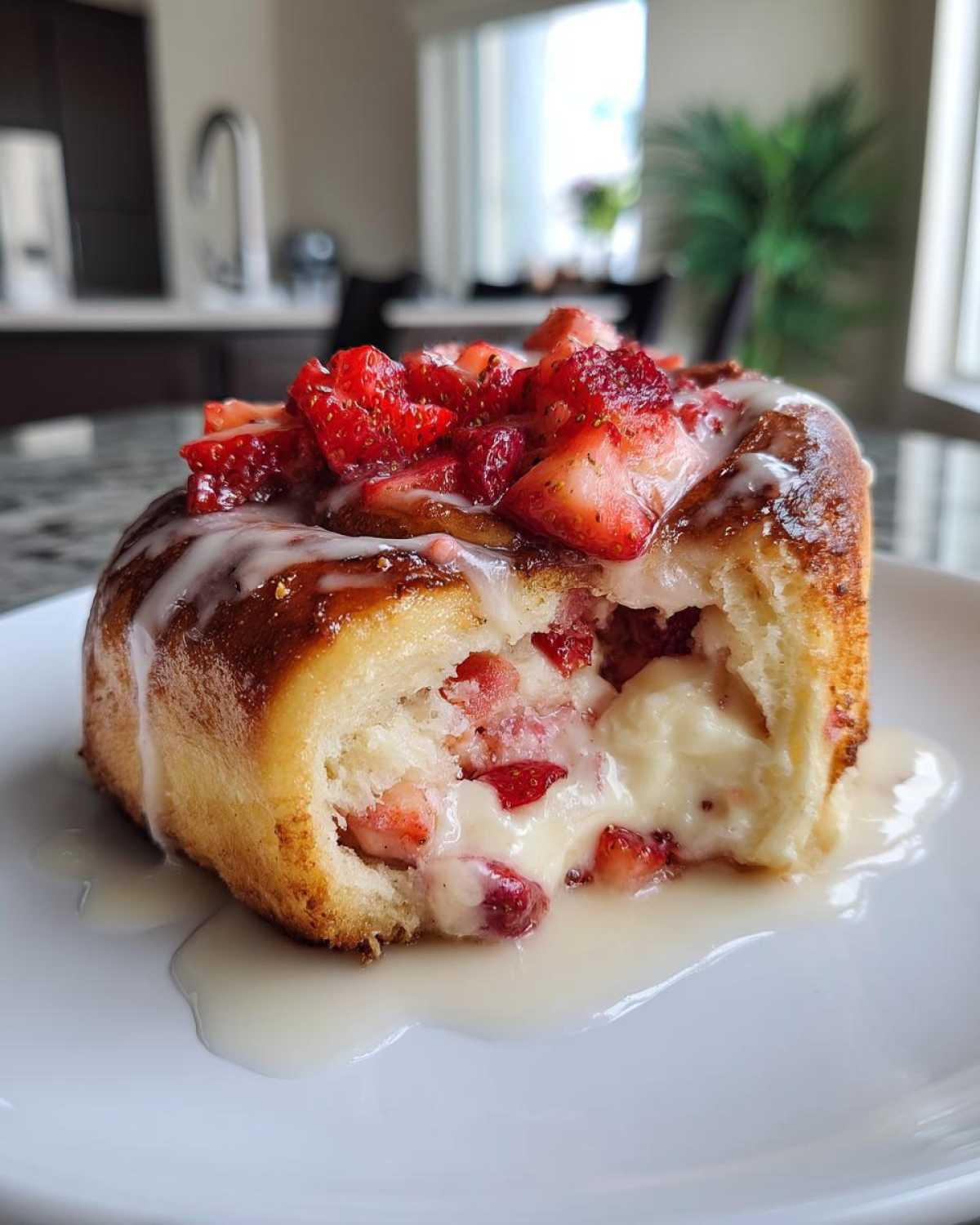 Strawberry Cheesecake Sweet Rolls