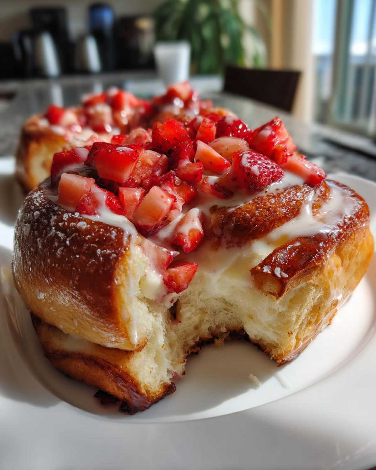 Strawberry Cheesecake Sweet Rolls
