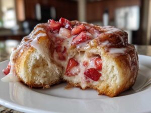 Strawberry Cheesecake Sweet Rolls