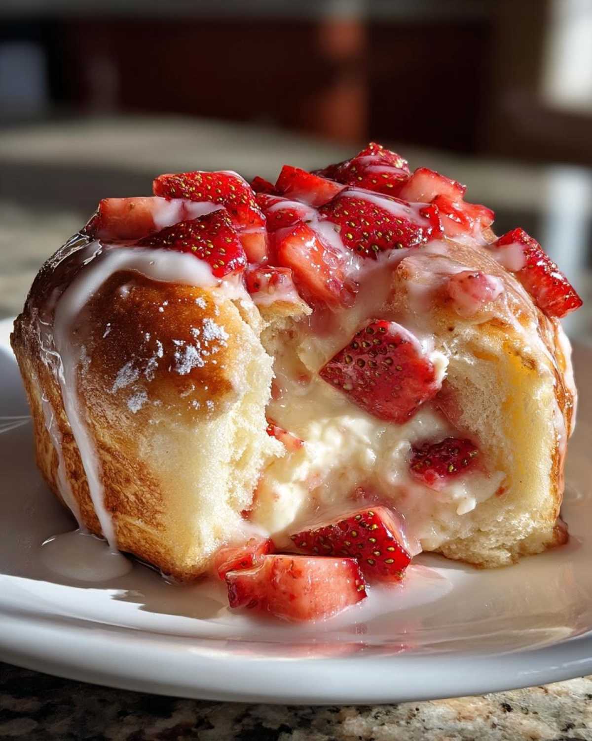 Strawberry Cheesecake Sweet Rolls