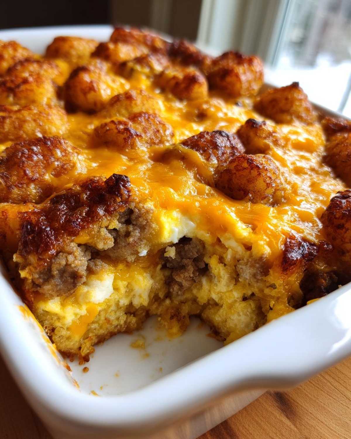 Tater Tot Sausage Breakfast Casserole
