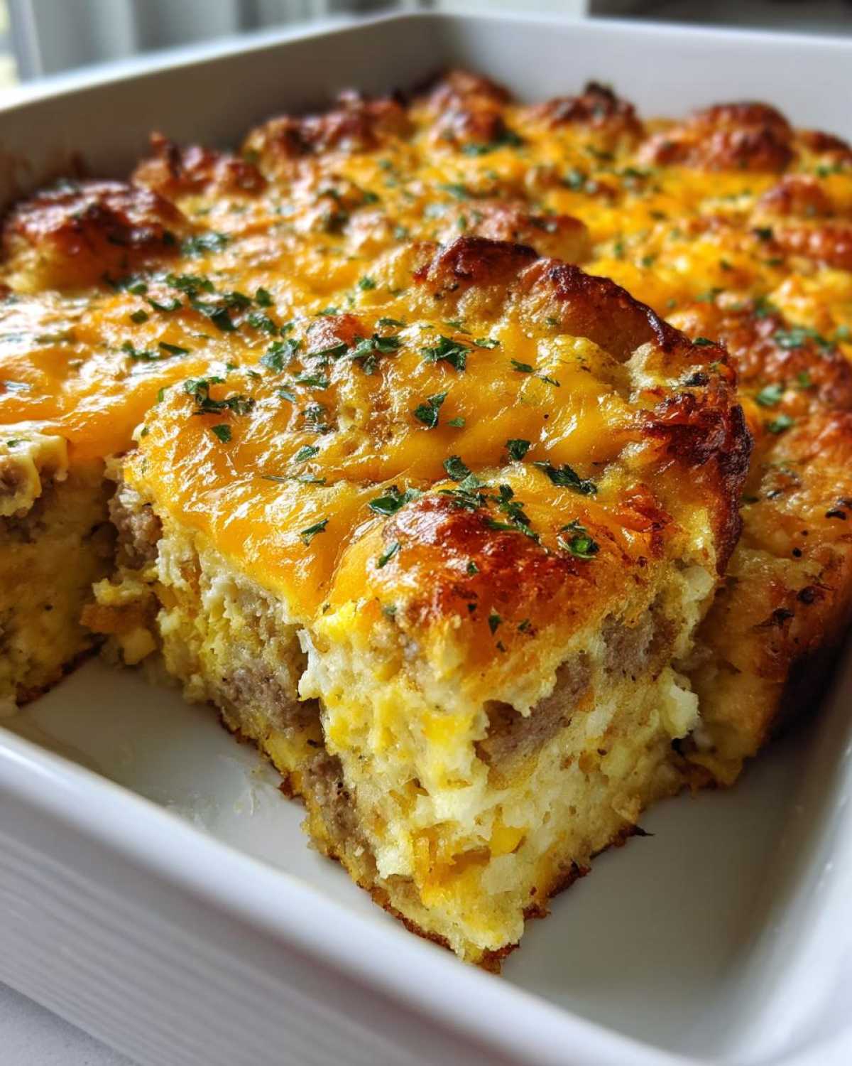 Tater Tot Sausage Breakfast Casserole
