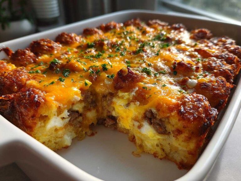 Tater Tot Sausage Breakfast Casserole