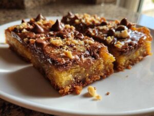 Toffee Bars from Cake Mix