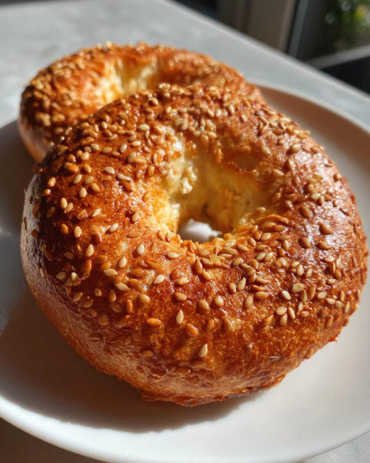 cottage cheese protein bagels