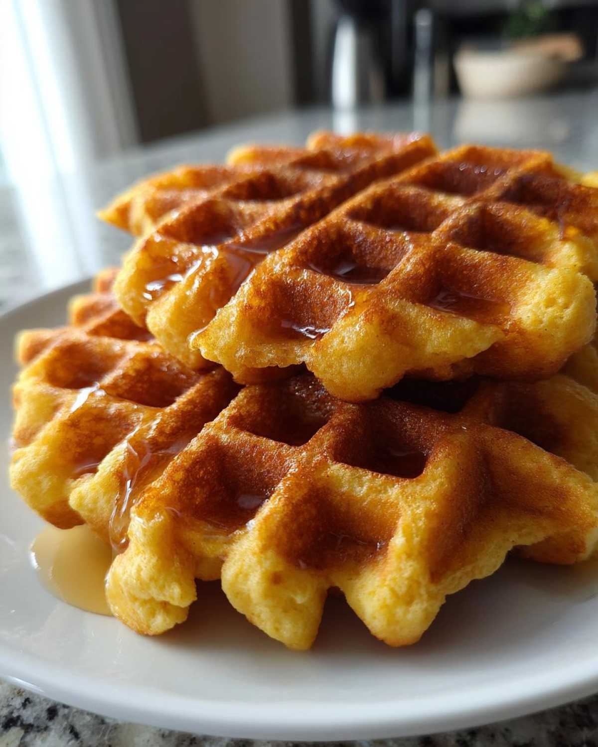 high protein waffles