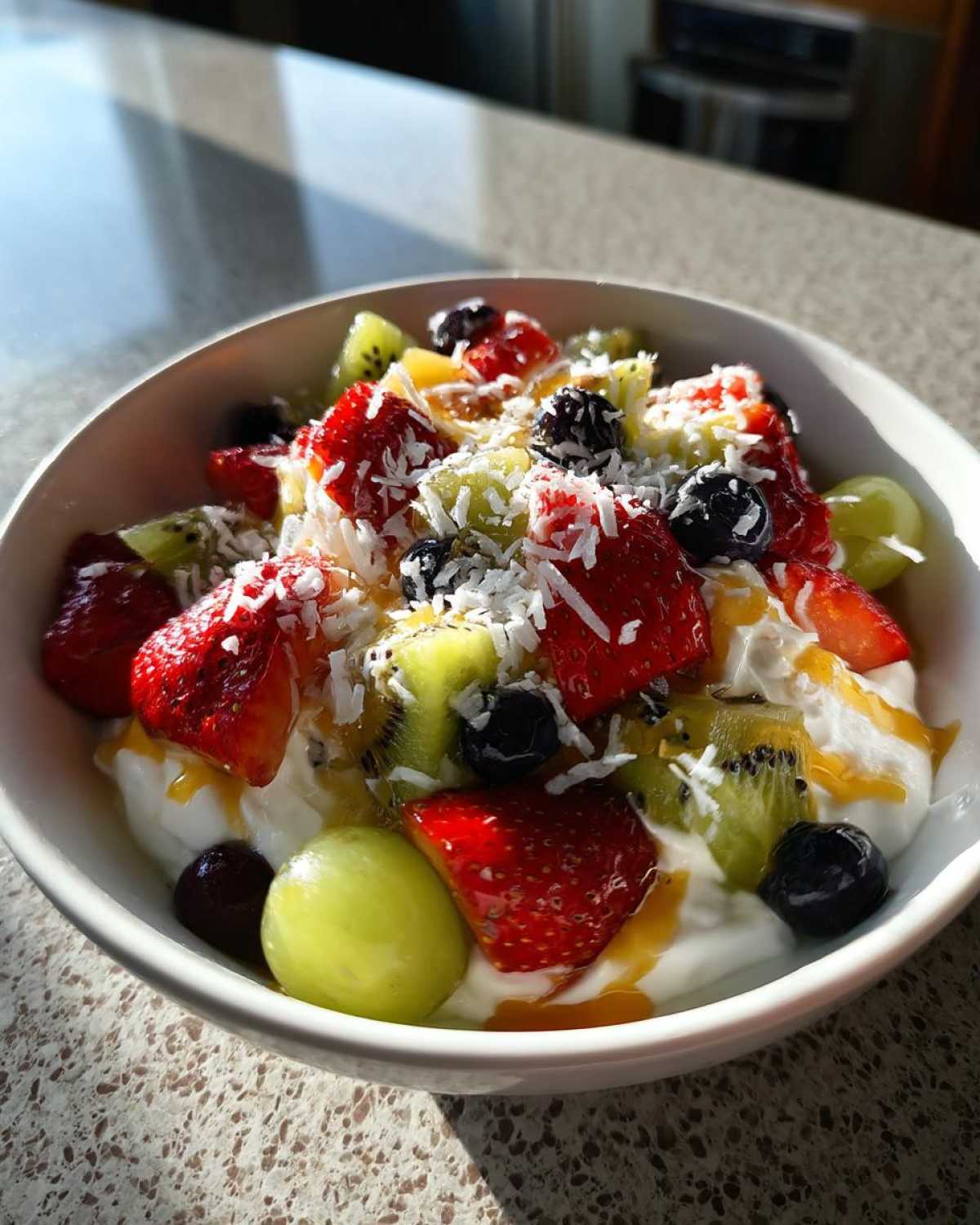 pudding fruit salad