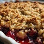 sour cherry crisp