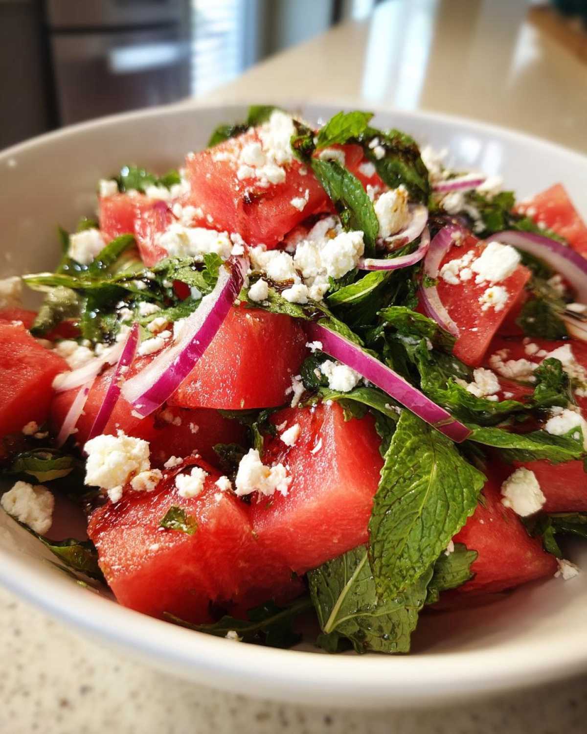 watermelon arugula salad