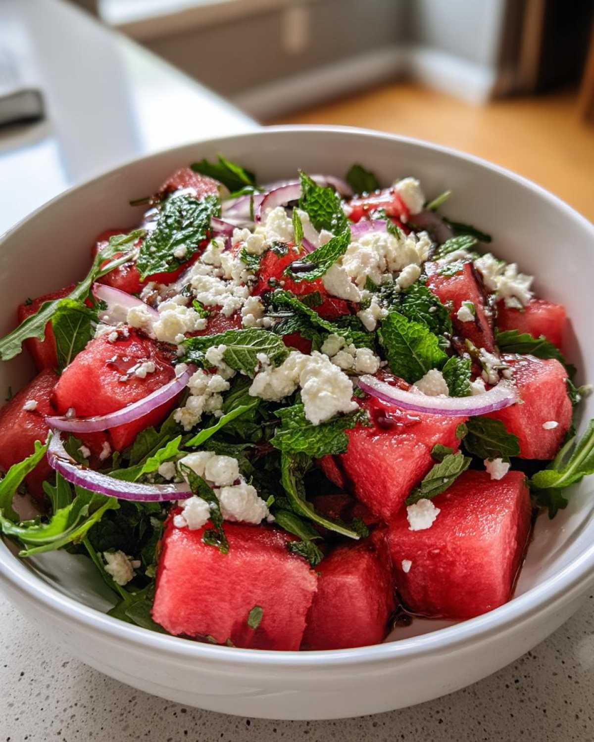 watermelon arugula salad