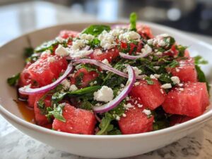 watermelon arugula salad