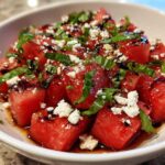 watermelon basil salad