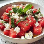 watermelon feta mint salad