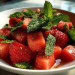 watermelon strawberry salad