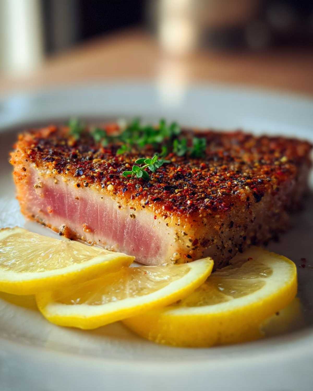 Air fry tuna steak
