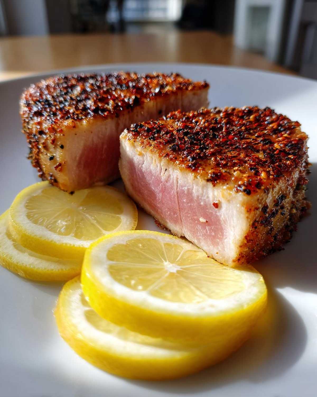 Air fry tuna steak