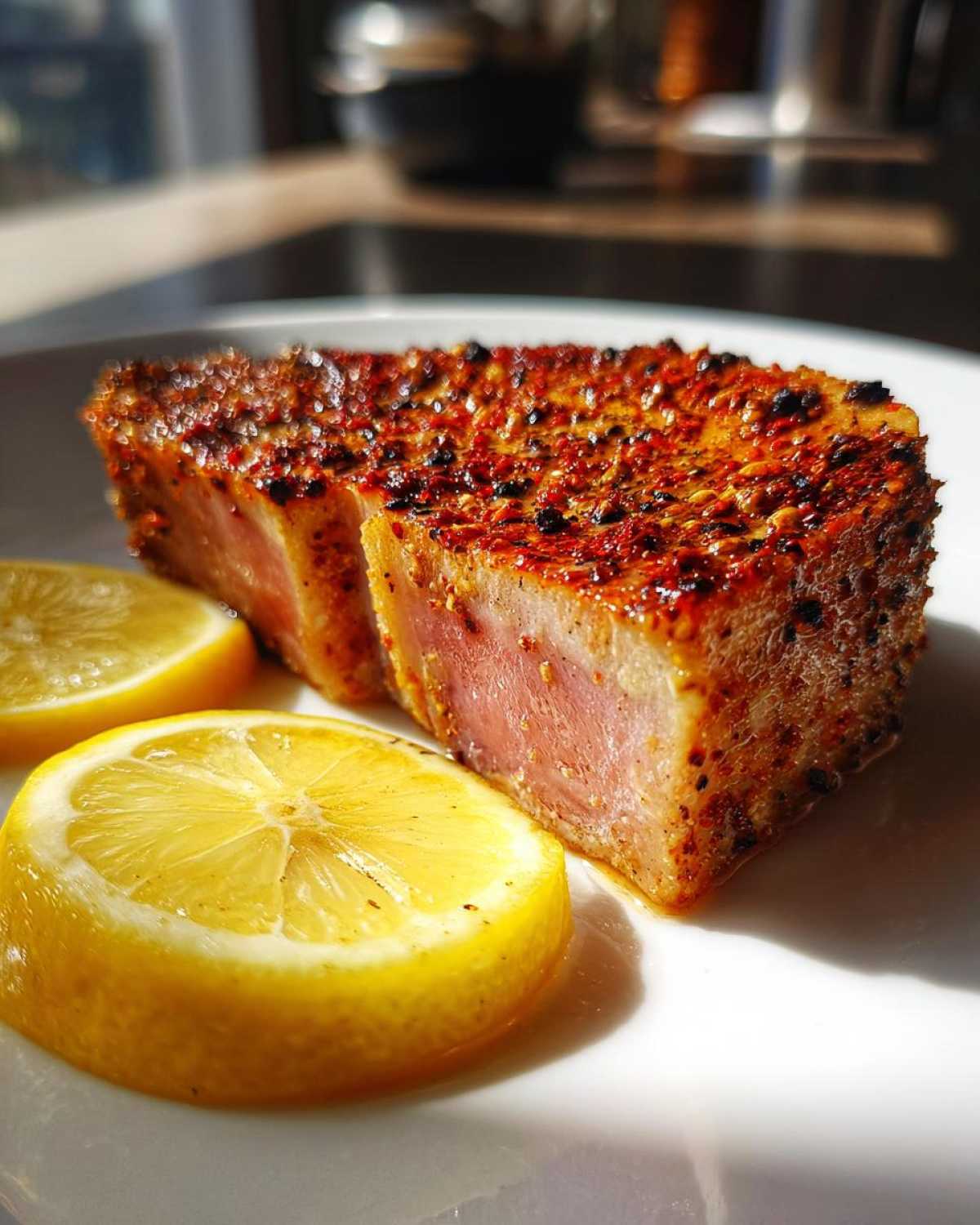 Air fry tuna steak