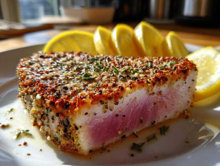 Air fry tuna steak