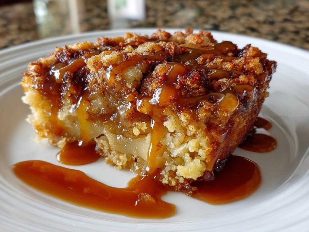 caramel apple dump cake