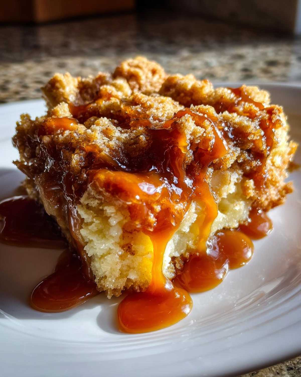 caramel apple dump cake