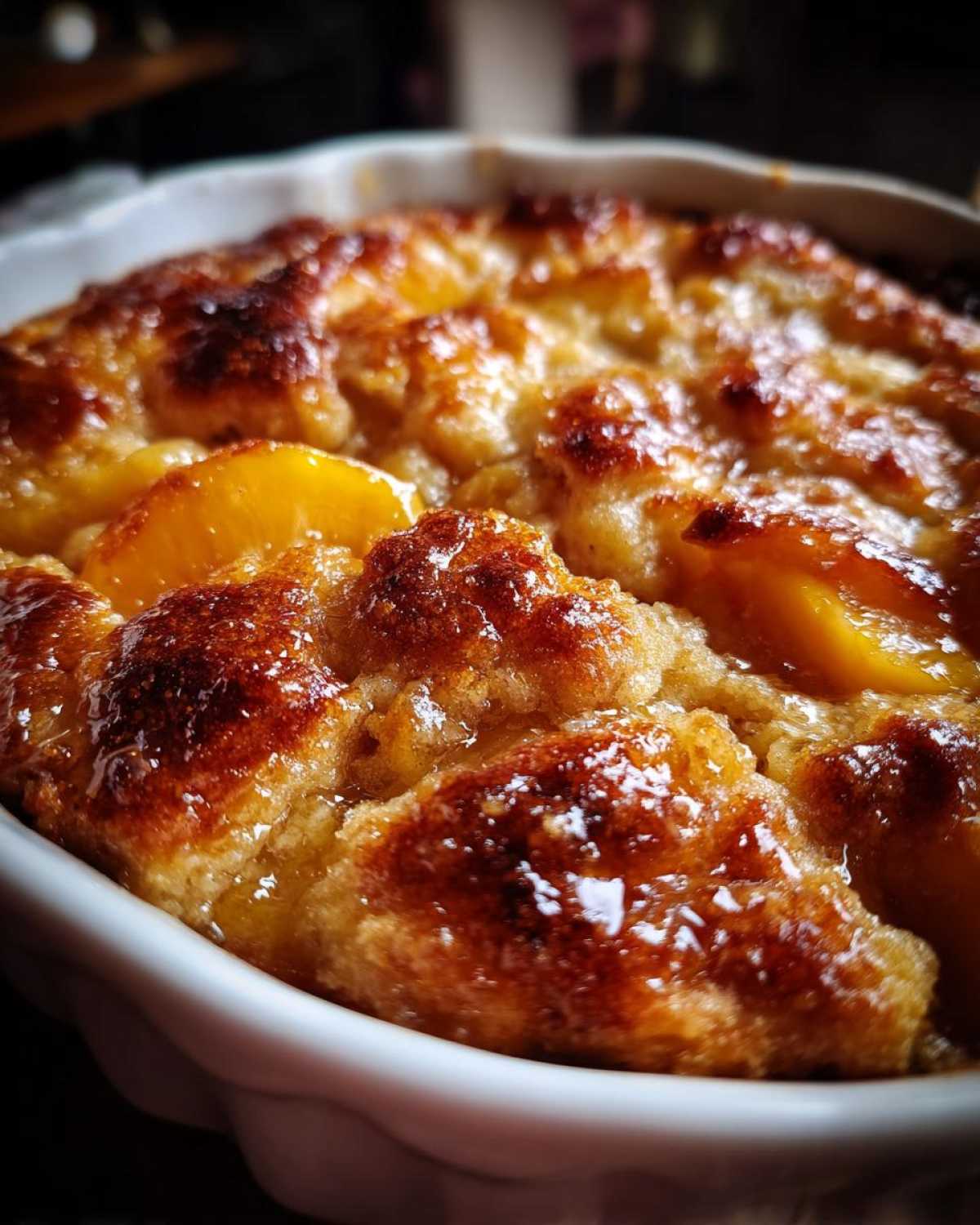 fresh peach cobbler