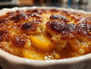 fresh peach cobbler