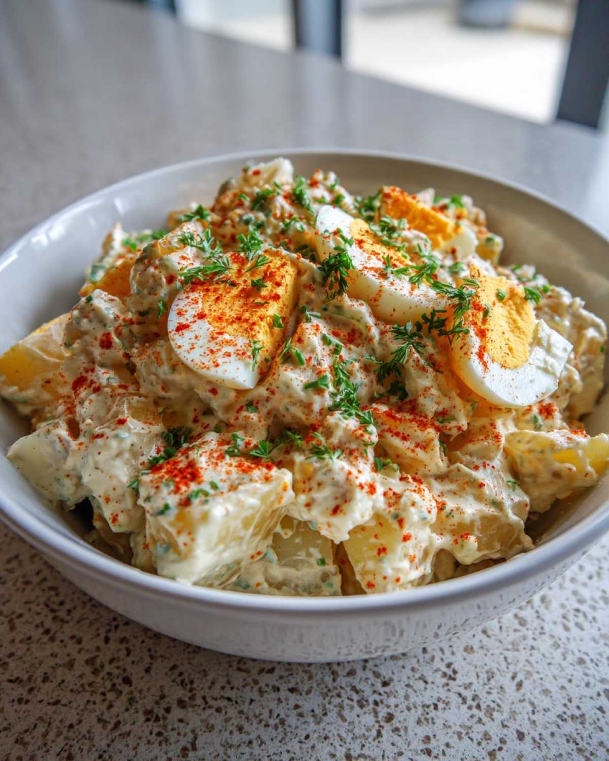 potato salad with egg
