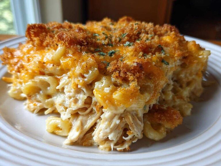 chicken noodle bake - Featured