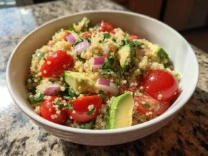 cilantro lime quinoa salad - Featured
