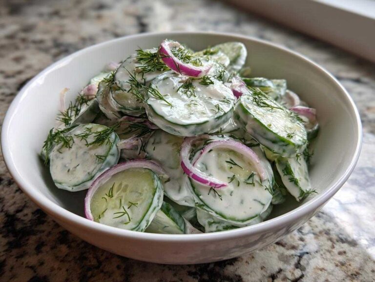 creamy cucumbers - Featured