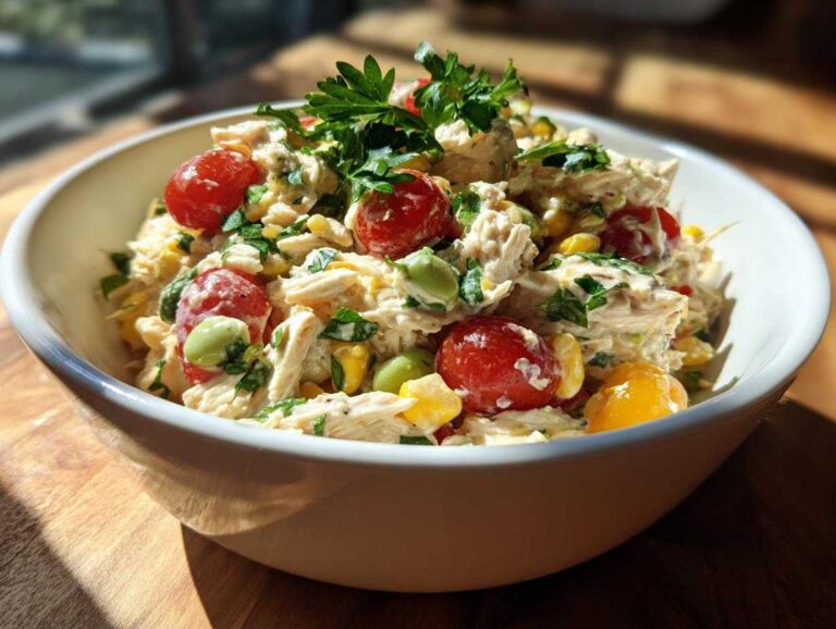 high protein salad - Featured