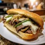 philly cheese steak sandwich - Tasty