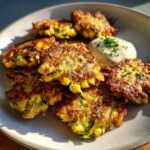 zucchini corn fritters - Tasty