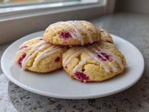 lemon raspberry cookies - Featured